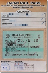 JR Rail Pass 2 thumb - Saving on Travel in Japan with a JR Rail Pass: My Itinerary, Tips and Cost Savings