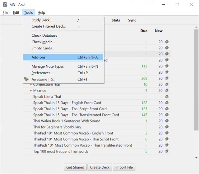 anki tools addons 640x560 - How to Create an Anki Deck from a Google Sheets Spreadsheet